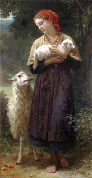 The Shepherdess by William-Adolphe Bouguereau (1873)